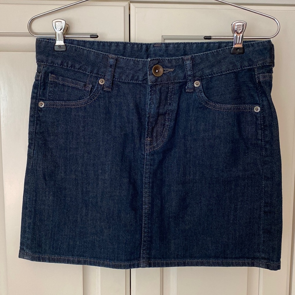 UNIQLO Denim mini Skirt Navy size S Waist 28" nWOT y2k
